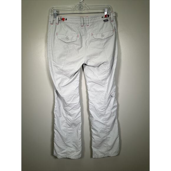 Patagonia Byway Pants Womens 6 White‎ Convertible Cargo Mid Rise Hiking - Picture 2 of 6